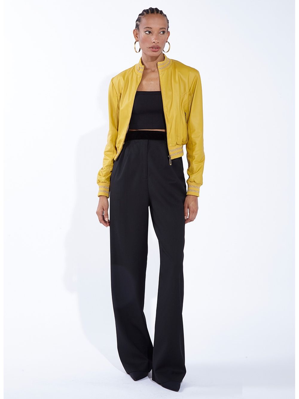 Bo.Bô — Top Cropped Tula Black Tricot Bo.Bô Feminino