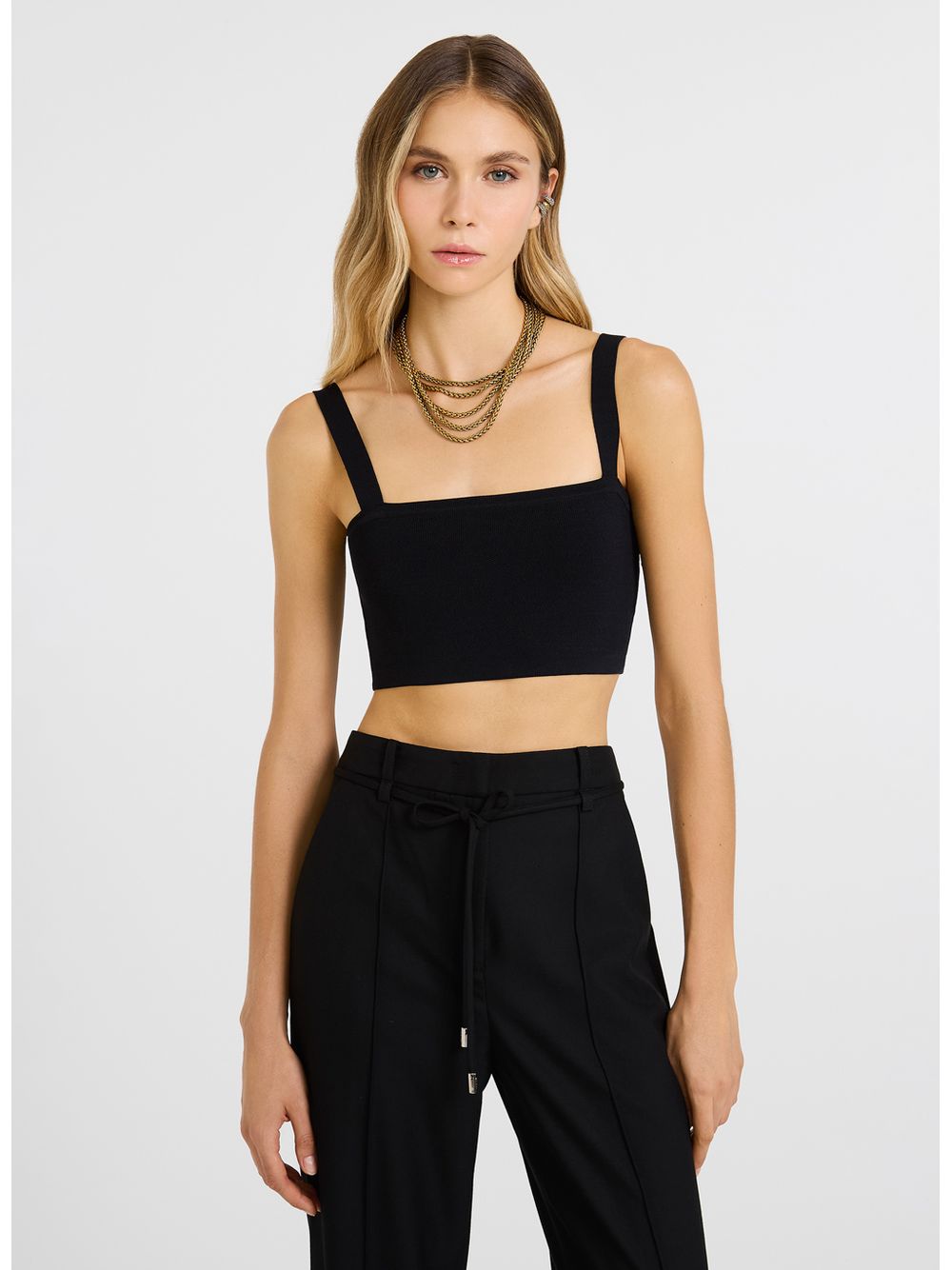 Bo.Bô — Top Tula Preto Tricot Bo.Bô Feminino