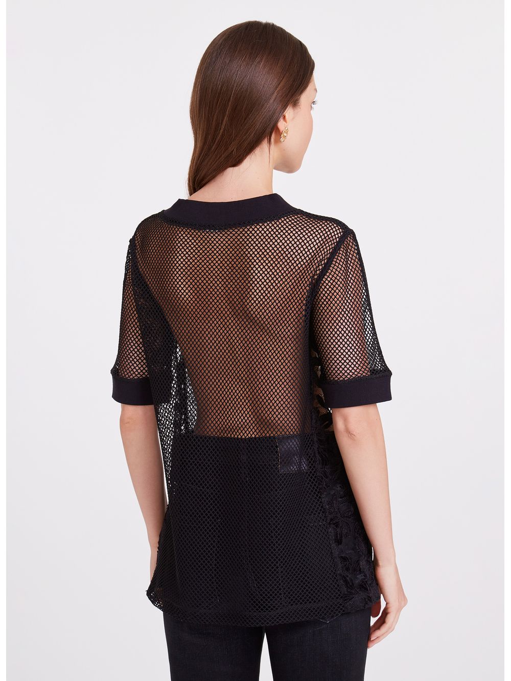 Bo.Bô — Camiseta Nikka Renda Preto Bo.Bô Feminina
