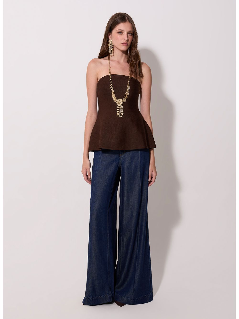 Bo.Bô — Top Rosalie BB Brown Tricot Bo.Bô Feminino