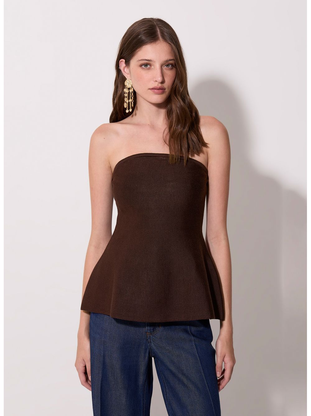 Bo.Bô — Top Rosalie BB Brown Tricot Bo.Bô Feminino