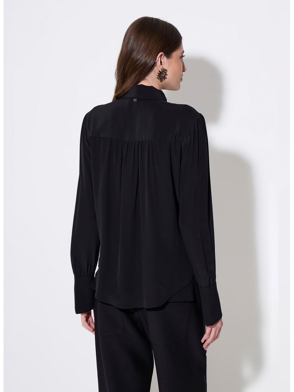 Bo.Bô — Camisa Lace Vivada Laço Seda Bo.Bô Feminina