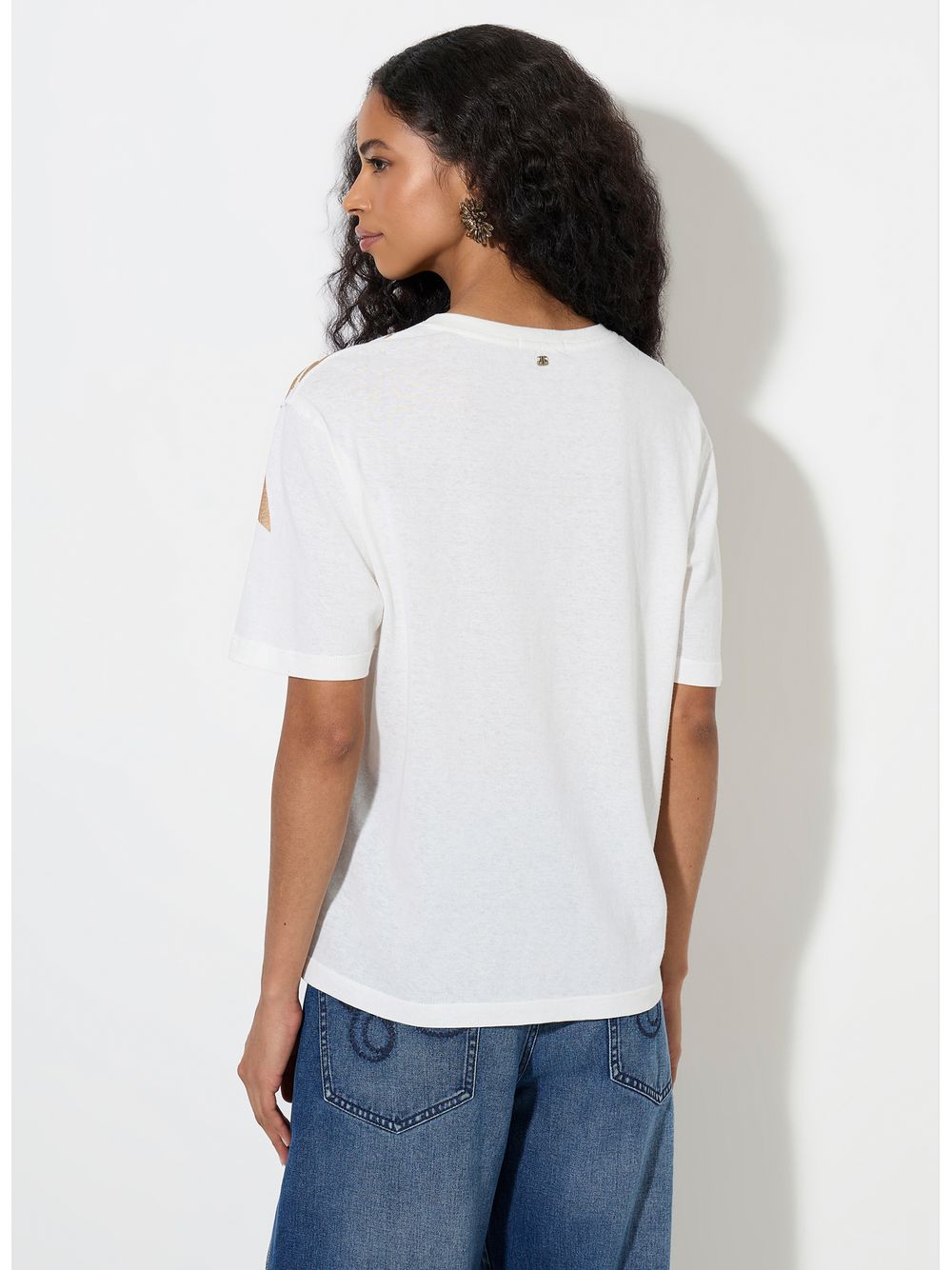 Bo.Bô — Camiseta Star Dourado Bo.Bô Feminina