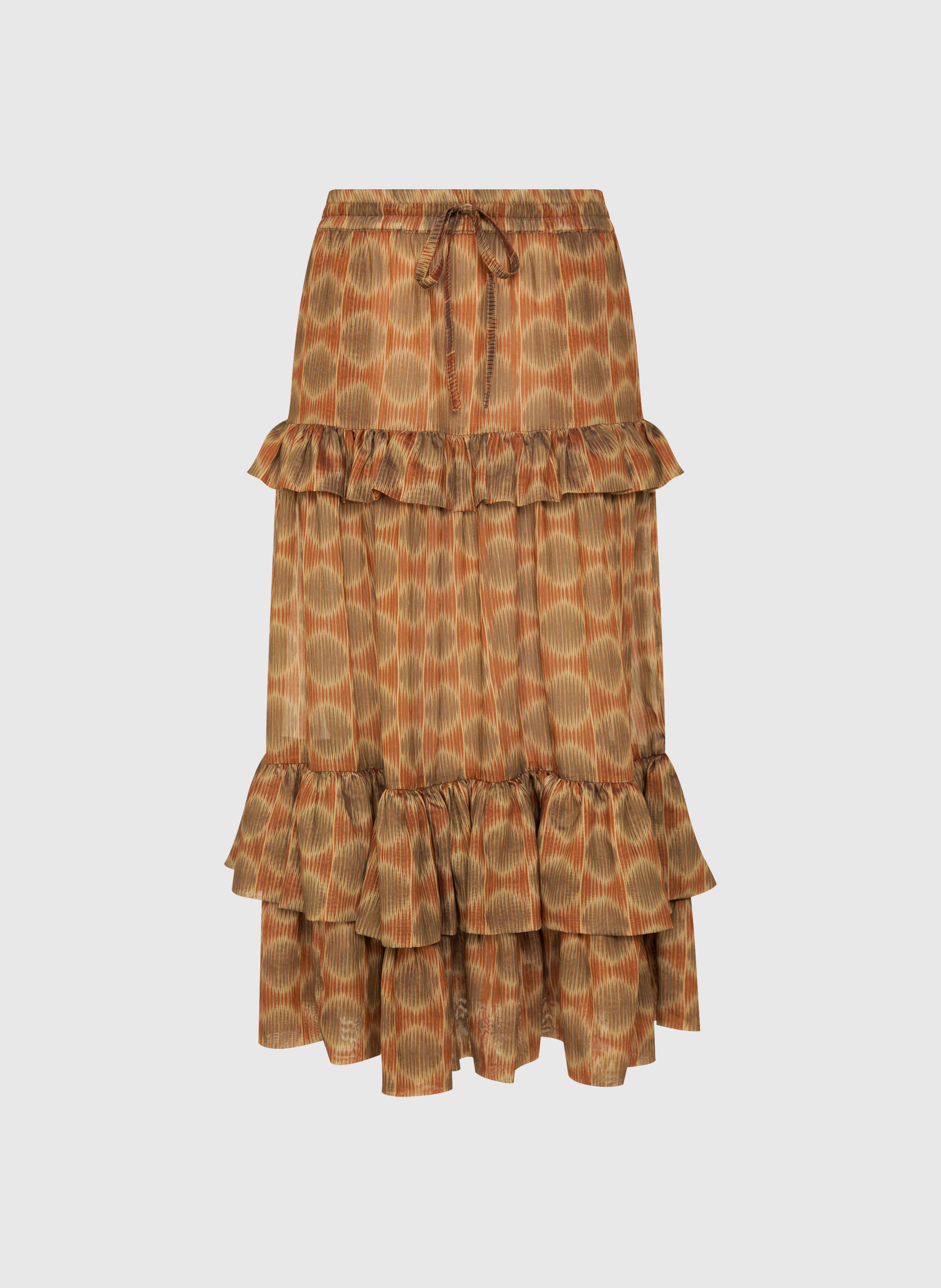 Saia Rosie Sotto Fiori Midi Bo.bô Feminina — Bo.Bô