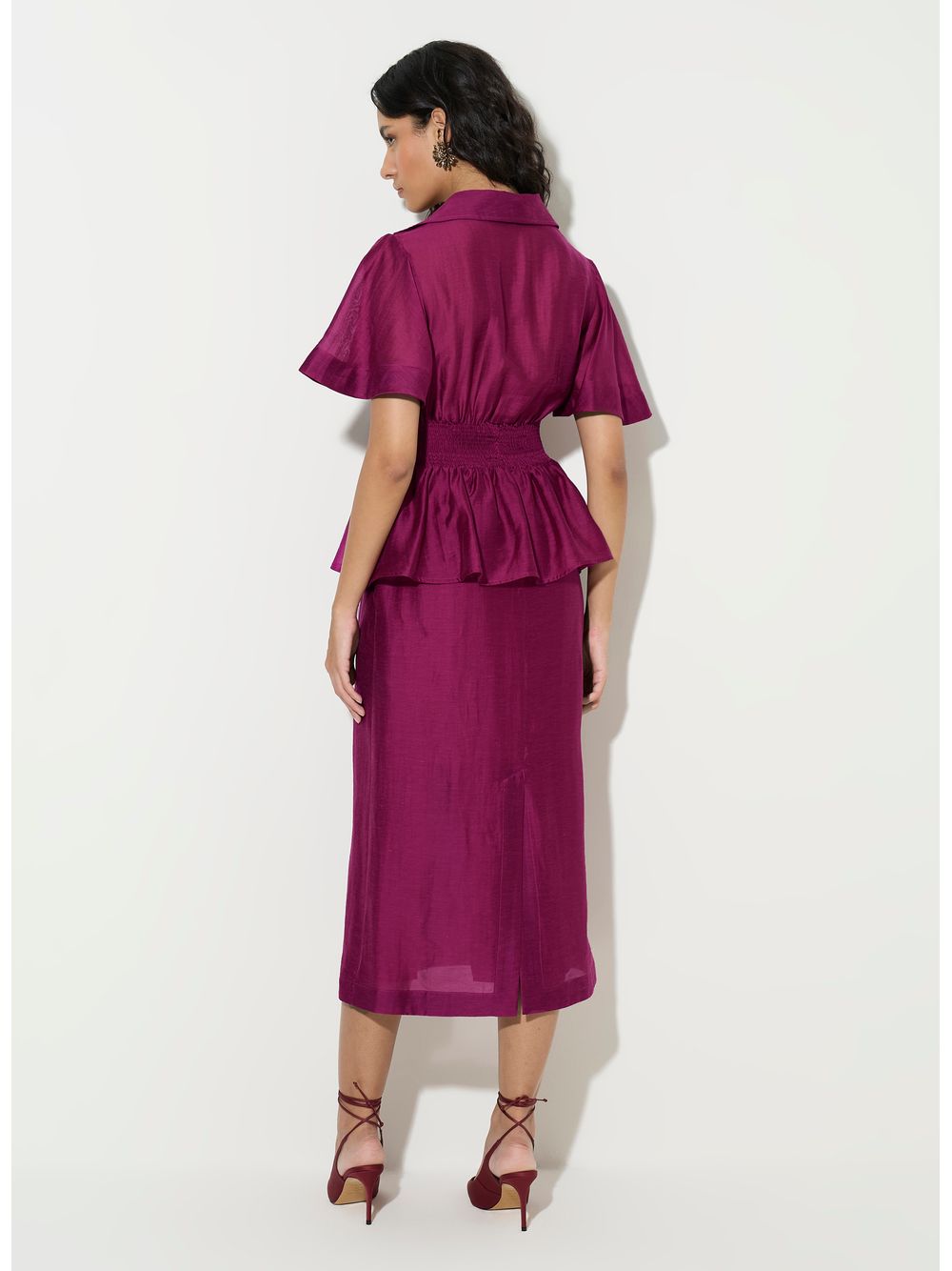 Bo.Bô — Vestido Rosie Fiori Roxo Midi Bo.Bô Feminino